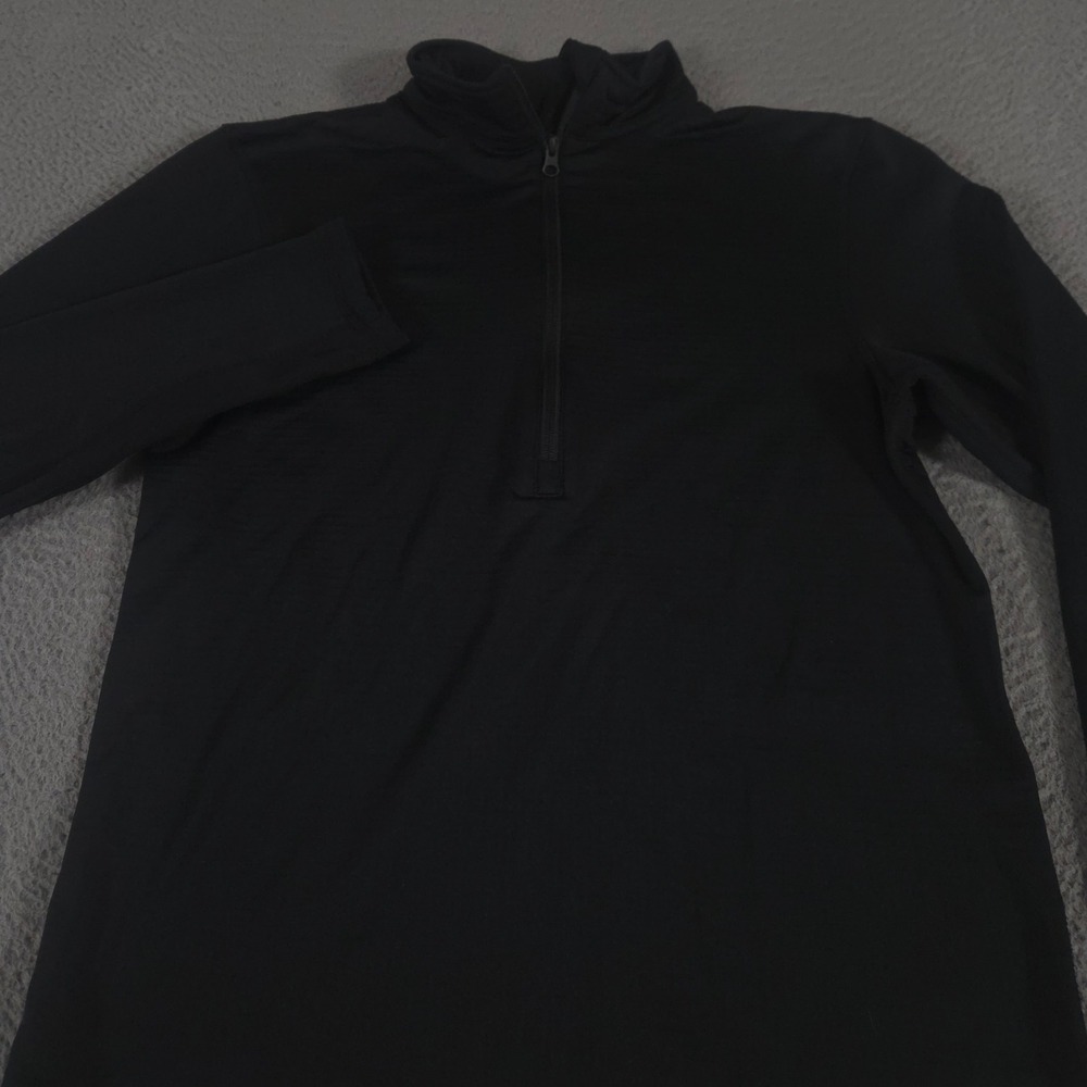 Condor Pullover Mens L Black Base II Waffle Knit Fleece Tactical 1/4 Zip Shirt